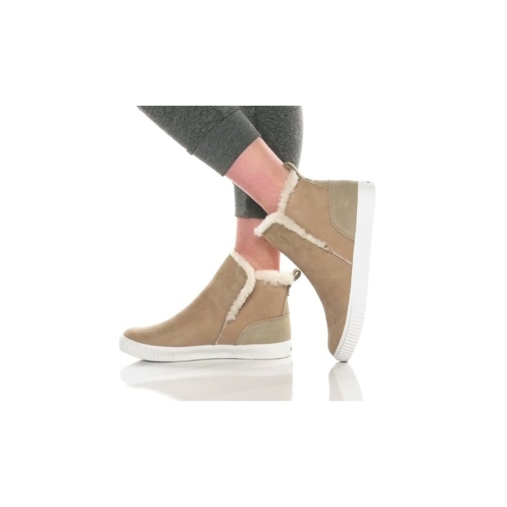 Timberland Womens Light Taupe Skyla Bay Pull-on Ankle Boots Booties Size 9